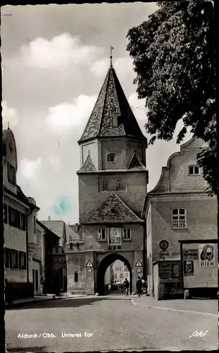 Ak Aichach in Schwaben, Unteres Tor