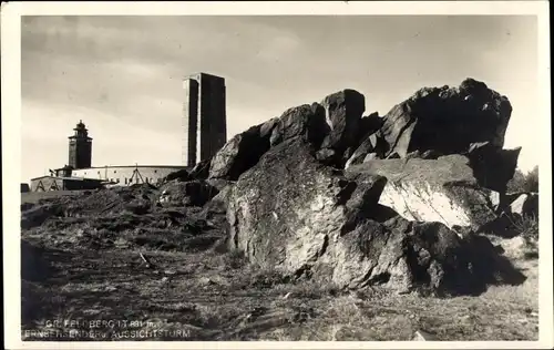 Ak Niederreifenberg Schmitten im Taunus, Großer Feldberg, Fernsehsender, Aussichtsturm