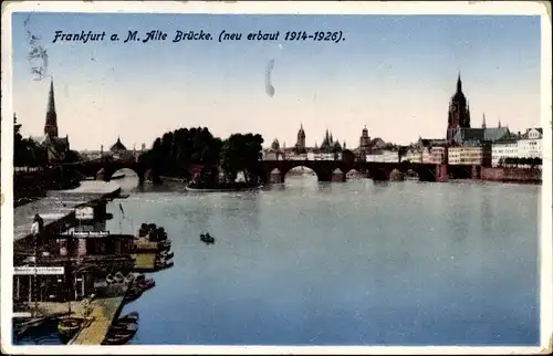 Ak Frankfurt am Main, Alte Brücke