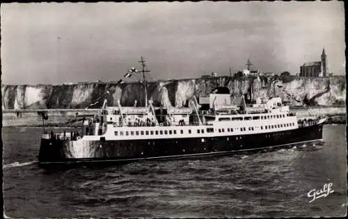 Ak Dieppe Seine Maritime, Le Paquebot Lisieux, Dampfschiff, SNCF