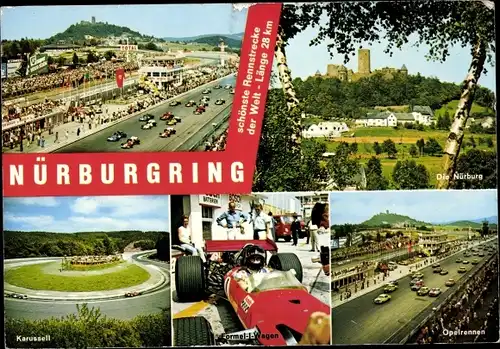 Ak Nürburgring, Renn- und Touristenstrecke, Karussell, Formel-1-Wagen