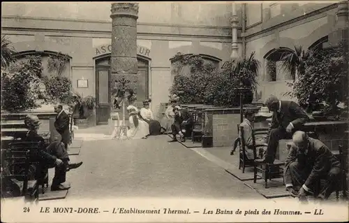 Ak Le Mont Dore Puy de Dôme, Etablissement Thermal, Les Bains de pieds des Hommes