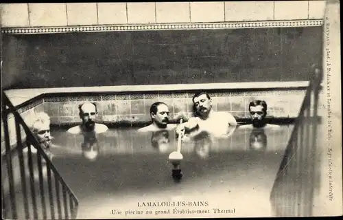 Ak Lamalou les Bains Herault, Une piscine au grand Etablissement Thermal