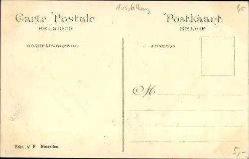 Ak Exposition Universelle Bruxelles 1910, Travaux feminins