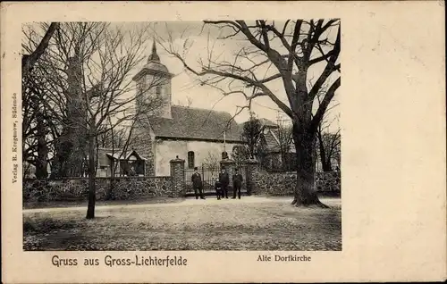 Ak Berlin Steglitz Groß Lichterfelde, Alte Dorfkirche