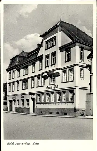 Ak Lahr im Schwarzwald Baden, Hotel Sonne Post