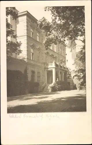 Foto Ak Schloss Dansdorf ?, Hofseite