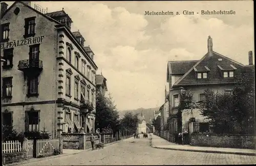 Ak Meisenheim am Glan Pfalz, Bahnhofstraße, Hotel Pfälzer Hof