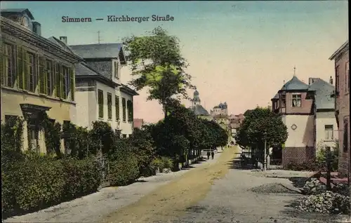 Ak Simmern im Hunsrück, Kirchberger Straße