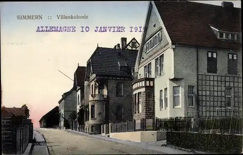 Ak Simmern im Hunsrück, Villenkolonie