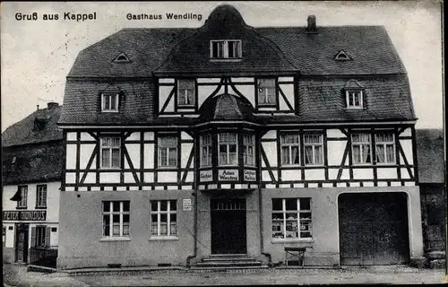 Ak Kappel im Hunsrück, Gasthaus Adam Wendling