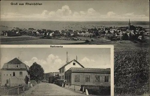 Ak Rheinböllen im Hunsrück, Panorama, Radiowerke