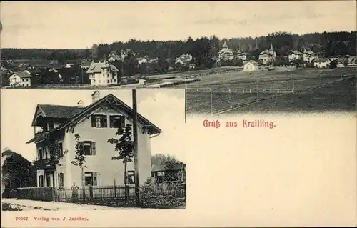 Ak Krailling in Oberbayern, Gesamtansicht, Villa