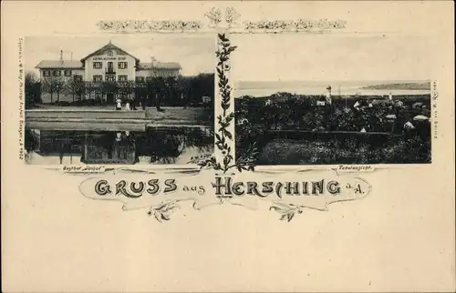 Ak Hersching am Ammersee, Gasthof Seehof, Gesamtansicht