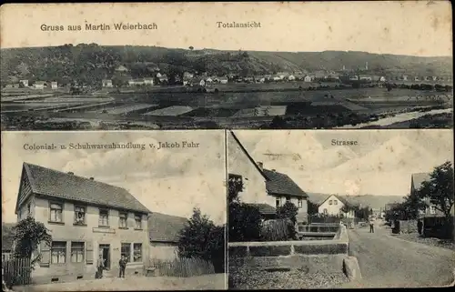 Ak Weiherbach Martin Weierbach Idar Oberstein an der Nahe, Schuhwarenhandlung, Straße, Panorama