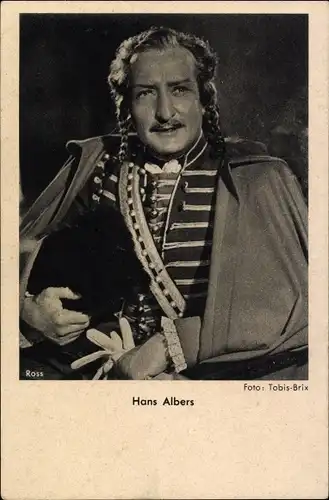 Ak Schauspieler Hans Albers, Uniform, Portrait