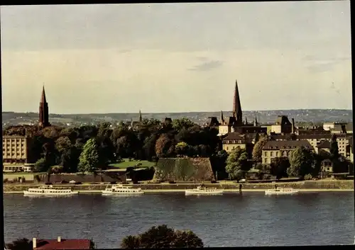 Ak Bonn am Rhein, Rheinansicht, Stadt