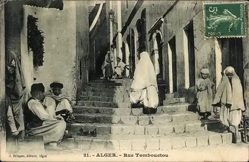Ak Algier Alger Algerien, Rue Tombouctou