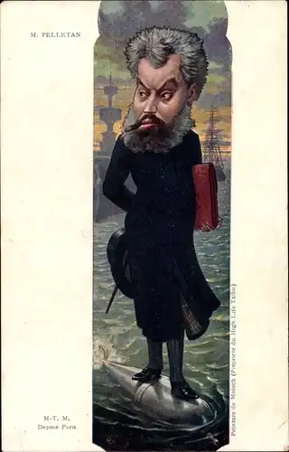 Künstler Ak Muller, E., Politiker und Schriftsteller Eugène Pelletan, Portrait