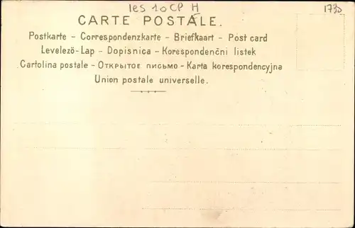 Künstler Litho Heyer, La Greve 10, Et si vous m'envoyez a l'echafaud, Mann vor dem Richter