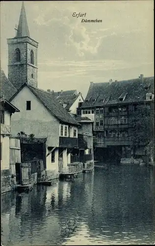 Ak Erfurt in Thüringen, Am Dämmchen