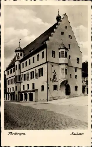 Ak Nördlingen in Schwaben, Rathaus