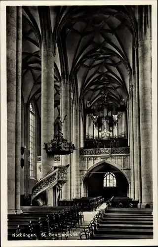 Ak Nördlingen in Schwaben, St. Georgskirche