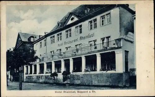 Ak Boppard am Rhein, Hotel Rheinlust