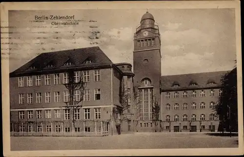 Ak Berlin Zehlendorf, Oberrealschule