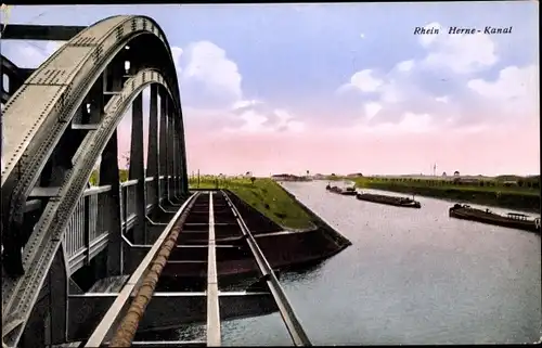 Ak Wanne Eickel Herne im Ruhrgebiet, Rhein-Herne-Kanal
