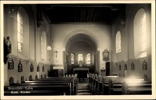 Foto Ak Braunfels an der Lahn, Katholische Kirche