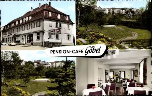 Ak Laubach in Hessen, Vogelsberg, Pension Café Göbel