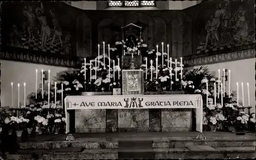 Ak Marienthal im Rheingau Geisenheim am Rhein Hessen, Wallfahrtskirche, Gnadenaltar