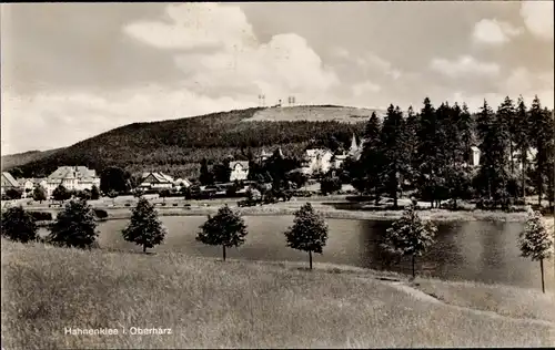 Ak Hahnenklee Bockswiese Goslar im Harz, Blick auf den Bocksberg