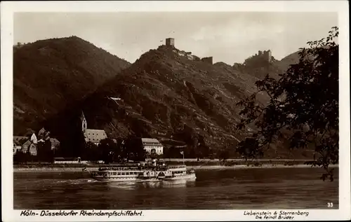 Ak Köln am Rhein, Düsseldorfer Rheindampfschifffahrt