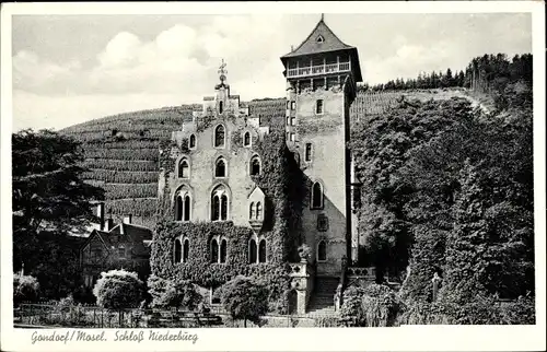Ak Gondorf an der Mosel, Schloss Niederburg
