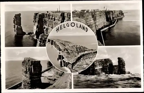 Ak Nordseeinsel Helgoland, Inselansichten