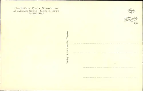 Ak Wessobrunn in Oberbayern, Wessobrunner Gebet aus dem 8. Jhdt., Gedenkstein