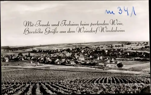 Ak Windesheim in Rheinland Pfalz, Totalansicht der Ortschaft
