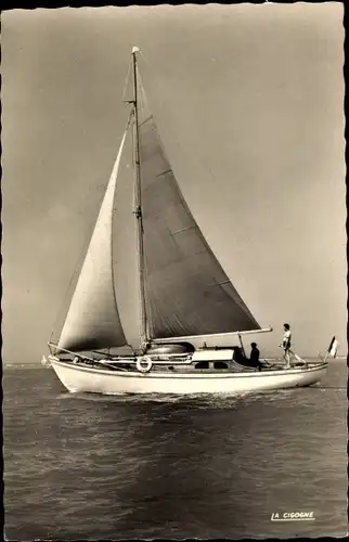 Ak Fort Mahon Plage Somme, Les Regates, Segelboot