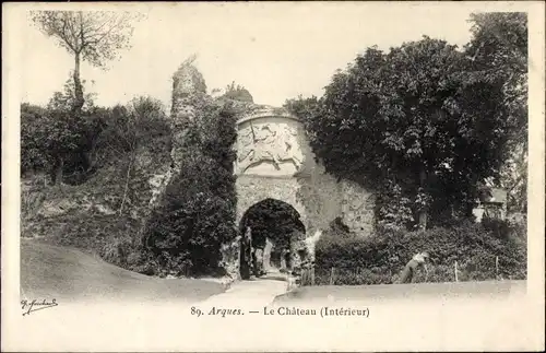 Ak Arques Seine Maritime, Le Chateau