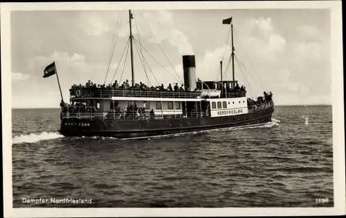 Ak Dampfer Nordfriesland, Fährschiff