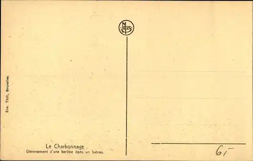 Ak Le Charbonnage, Deversement d'une berline dans un bateau