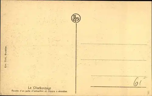 Ak Le Charbonnage, Recette d'un puits d'extraction et chassis a abalettes