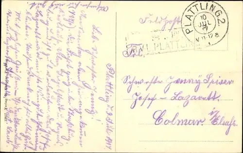 Ak Plattling in Niederbayern, Bahnhofsplatz