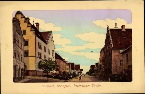 Ak Sulzbach Rosenberg Fränkische Alb Oberpfalz, Rosenberger Straße