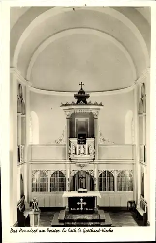 Ak Bad Nenndorf an der Weser Deister, Blick in die St. Gotthard Kirche