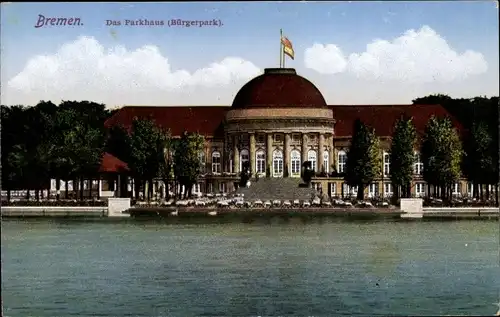 Ak Hansestadt Bremen, Parkhaus im Bürgerpark