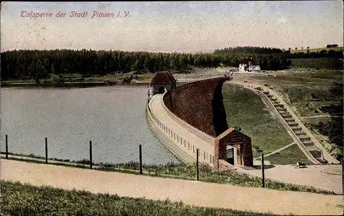 Ak Plauen im Vogtland, Talsperre