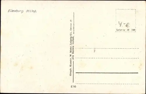Ak Eilenburg an der Mulde, Schloss
